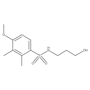(3-Hydroxypropyl)[(4-methoxy-2,3-dimethylphenyl)sulfonyl]amine Structure