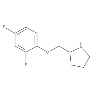 2-(2,4-Difluorophenoxymethyl)pyrrolidine Structure