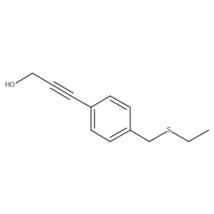 2-Propyn-1-ol, 3-[4-[(ethylthio)methyl]phenyl]-结构式