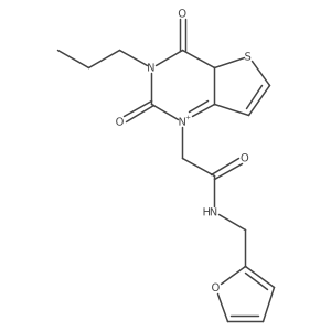 2-(2,4-dioxo-3-propyl-4aH-thieno[3,2-d]pyrimidin-1-ium-1-yl)-N-(furan-2-ylmethyl)acetamide Structure