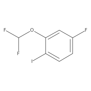 2-(Difluoromethoxy)-4-fluoro-1-iodobenzene结构式