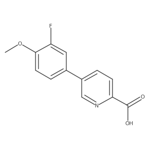 5-(3-Fluoro-4-methoxyphenyl)picolinic acid Structure