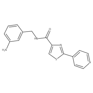 N-(3-aminobenzyl)-2-(pyridin-4-yl)thiazole-4-carboxamide Structure