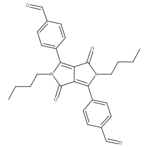 2,5-Dibutyl-3,6-bis(4'-formylphenyl)pyrrolo[3,4-c]pyrrole-1,4-dione Structure