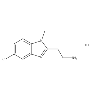 2-(5-chloro-1-methyl-1H-1,3-benzodiazol-2-yl)ethan-1-amine hydrochloride结构式