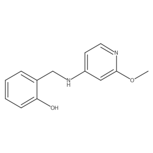 2-[[(2-methoxy-4-pyridinyl)amino]methyl]Phenol结构式