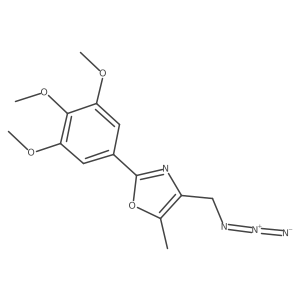 4-(Azidomethyl)-5-methyl-2-(3,4,5-trimethoxyphenyl)-1,3-oxazole Structure