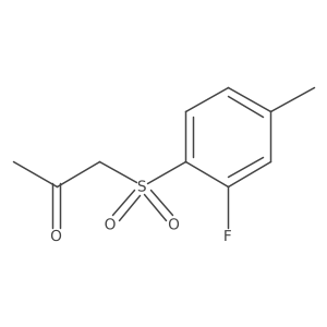 1-[(2-Fluoro-4-methylphenyl)sulfonyl]propan-2-one结构式