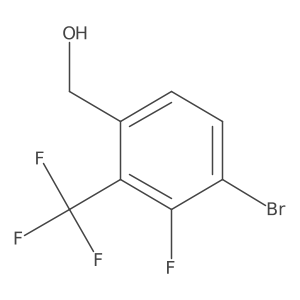 4-Bromo-3-fluoro-2-(trifluoromethyl)benzyl alcohol Structure