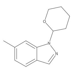 6-Methyl-1-(oxan-2-yl)indazole结构式