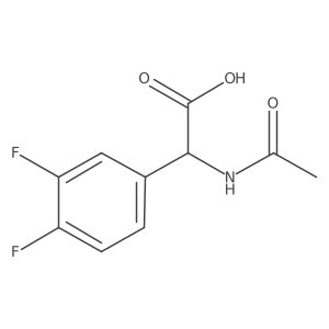 2-(3,4-Difluorophenyl)-2-acetamidoacetic acid Structure