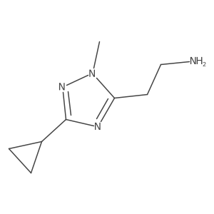 2-(3-Cyclopropyl-1-methyl-1h-1,2,4-triazol-5-yl)ethan-1-amine结构式