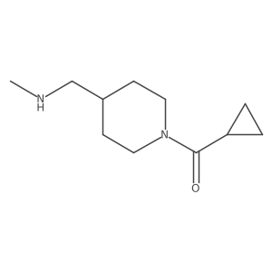 [(1-Cyclopropanecarbonylpiperidin-4-yl)methyl](methyl)amine结构式