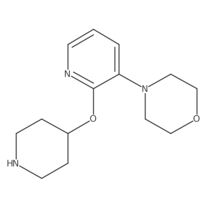 4-[2-(Piperidin-4-yloxy)pyridin-3-yl]morpholine结构式