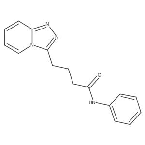 N-phenyl-4-([1,2,4]triazolo[4,3-a]pyridin-3-yl)butanamide结构式