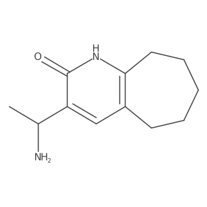 3-(1-Aminoethyl)-6,7,8,9-tetrahydro-1H-cyclohepta[b]pyridin-2(5H)-one结构式