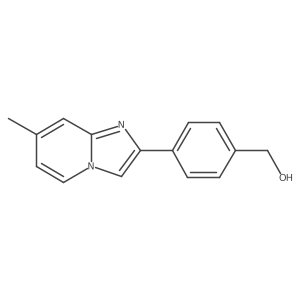 4-(7-Methylimidazo[1,2-a]pyridin-2-yl)benzenemethanol结构式
