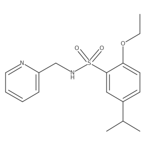 2-ethoxy-5-(propan-2-yl)-N-[(pyridin-2-yl)methyl]benzene-1-sulfonamide Structure