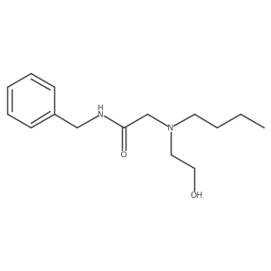 Acetamide, 2-[butyl(2-hydroxyethyl)amino]-N-(phenylmethyl)- Structure