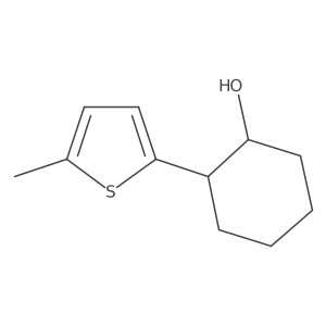 2-(5-Methylthiophen-2-yl)cyclohexan-1-ol结构式