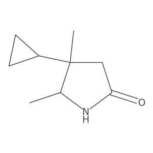 4-Cyclopropyl-4,5-dimethylpyrrolidin-2-one Structure