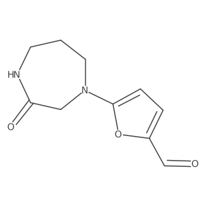 5-(3-Oxo-1,4-diazepan-1-yl)furan-2-carbaldehyde结构式