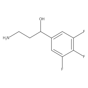 3-Amino-1-(3,4,5-trifluorophenyl)propan-1-ol Structure
