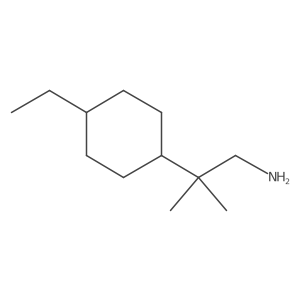2-(4-Ethylcyclohexyl)-2-methylpropan-1-amine Structure
