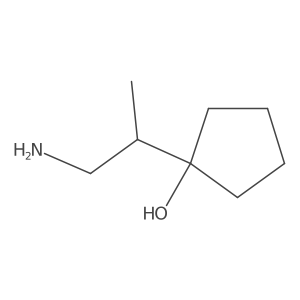 1-(1-Aminopropan-2-yl)cyclopentan-1-ol结构式