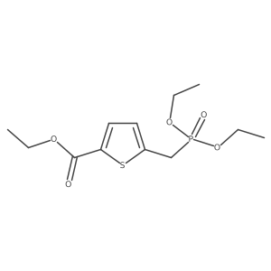 Ethyl 5-[(diethoxyphosphinyl)methyl]-2-thiophenecarboxylate结构式