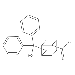 4-(Hydroxydiphenylmethyl)pentacyclo[4.2.0.02,5.03,8.04,7]octane-1-carboxylic acid Structure