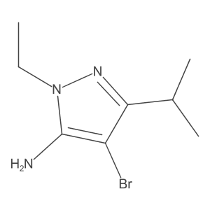4-Bromo-1-ethyl-3-isopropyl-1H-pyrazol-5-amine Structure