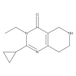 2-Cyclopropyl-3-ethyl-5,6,7,8-tetrahydropyrido[4,3-d]pyrimidin-4(3H)-one Structure