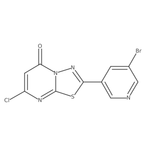 2-(5-Bromopyridin-3-YL)-7-chloro-5H-[1,3,4]thiadiazolo[3,2-A]pyrimidin-5-one Structure