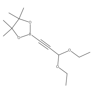 2-(3,3-Diethoxyprop-1-yn-1-yl)-4,4,5,5-tetramethyl-1,3,2-dioxaborolane Structure