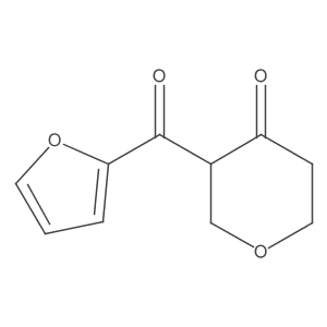 3-(Furan-2-carbonyl)oxan-4-one Structure