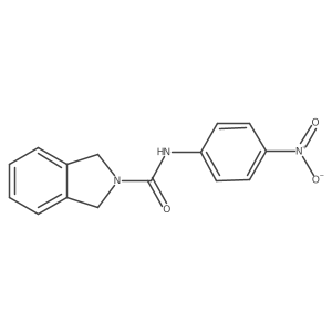 N-(4-nitrophenyl)isoindoline-2-carboxamide结构式