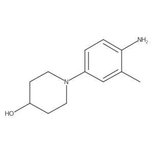 1-(4-Amino-3-methylphenyl)piperidin-4-ol结构式