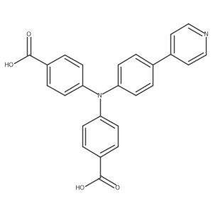 4,4'-((4-(Pyridin-4-yl)phenyl)azanediyl)dibenzoic acid结构式