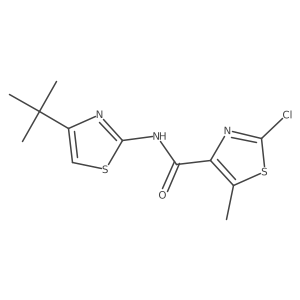 N-(4-tert-butyl-1,3-thiazol-2-yl)-2-chloro-5-methyl-1,3-thiazole-4-carboxamide Structure
