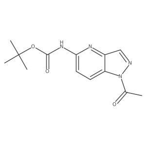 Tert-butyl 1-acetyl-1h-pyrazolo[4,3-b]pyridin-5-ylcarbamate Structure