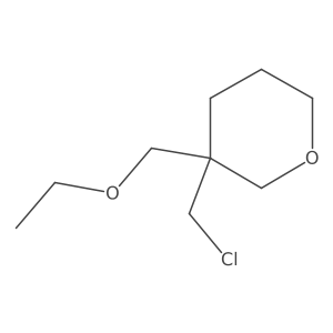 3-(Chloromethyl)-3-(ethoxymethyl)oxane Structure
