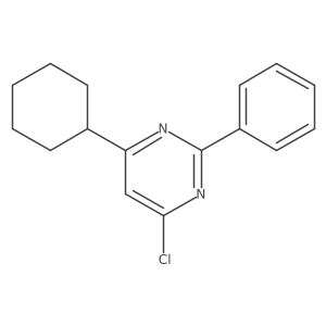 4-Chloro-6-cyclohexyl-2-phenylpyrimidine结构式