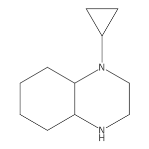 1-Cyclopropyldecahydroquinoxaline结构式
