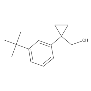[1-(3-Tert-butylphenyl)cyclopropyl]methanol结构式