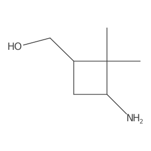 (3-Amino-2,2-dimethylcyclobutyl)methanol Structure