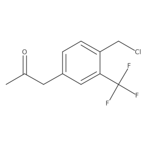 1-(4-(Chloromethyl)-3-(trifluoromethyl)phenyl)propan-2-one Structure