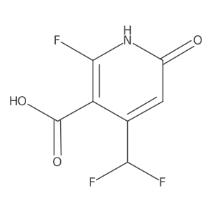 4-(Difluoromethyl)-2-fluoro-6-hydroxynicotinic acid Structure