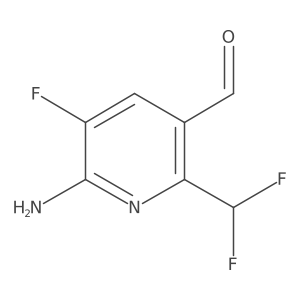 6-Amino-2-(difluoromethyl)-5-fluoronicotinaldehyde Structure