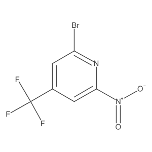 Pyridine, 2-bromo-6-nitro-4-(trifluoromethyl)-结构式